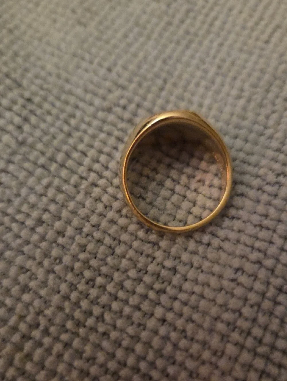 14K Tiffany & Co. Gold Monogram Signet Pinky Ring From The 1940s